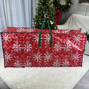 Small Large Printed Snowflake Woven Storage Bag Christmas Tree Storage