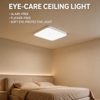 Plafonnier LED carré 500 mm, 36 W, fin, 50 mm d'épaisseur, luminaire LED créatif et tendance pour la maison, salon, chambre à coucher
