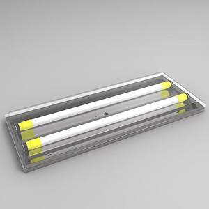Tube lumineux fluorescent jaune pour plafond, protection UV pour les salles d'archives, en verre, à économie d'énergie, principe CFL - Product Image 2