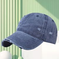 Gorra de Béisbol Vintage Lavada para Hombre, Estilo Desgastado con Borde Deshilachado, para las Cuatro Estaciones