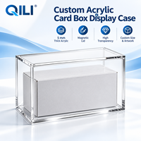 Boîte de présentation en acrylique sur mesure, couvercle magnétique transparent de 5 mm, protection pour boîte de boosters TCG, fabricant d'acrylique OEM ODM