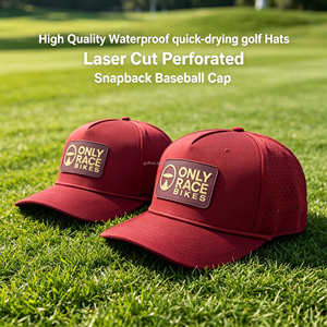 Gorras de Béisbol Impermeables de Alta Calidad al por Mayor, con Parche de PVC con Logotipo, Visera Curva, Gorra de Golf de Alto Rendimiento, Gorras Personalizadas - Product Image 1