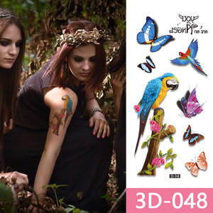 Colorato Inchiostro Impermeabile <span class=keywords><strong>Stampa</strong></span> 3D Farfalla Animale Fiore Arte <span class=keywords><strong>Stampa</strong></span> Sexy Impermeabile Adesivi Temporanei del Tatuaggio Adesivi - Product Image 6