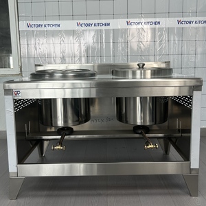 VICTORY personnalisé en acier inoxydable mis en place un décrochage Snack chariot lait thé chariot décrochage nouilles cuiseur malaisie Mee décrochage Kwali gamme - Product Image 6