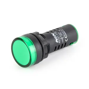 Nin 16Mm Plastic Rode Led Lampje 12V 110V Schroef Type Apparatuur Mini Led Pilot Lampen