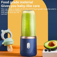 Hoge kwaliteit 400ml mini elektrische draagbare sapcentrifuge USB oplaadbare reisblender met PC-messen bekermixer populaire fruitsapcentrifuge