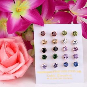 Dubai <b>Gold</b> <b>Gold</b> <b>Earring</b> <b>Set</b> Stainless Steel Jewelry Zircon <b>Earrings</b> 18k <b>Gold</b> Plated <b>Earrings</b> for Sale - Product Image 3