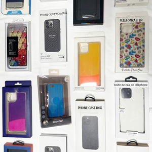 Biểu Tượng Tùy Chỉnh Thương Hiệu Sang Trọng Điện Thoại Màu Trắng Trường Hợp Cứng Bìa Bao Bì Hộp Bao Bì Cho Tôi 13 14 15 16 Pro Max Điện Thoại - Product Image 3