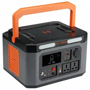 Stasiun syistem tenaga surya portabel rumah, 300W, 500W, 450W, 600W, dengan inverter dan baterai, semua dalam satu sistem