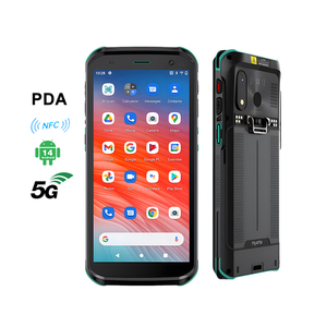 5G pemindai kode batang, Android 14 Terminal genggam 6GB 128GB SIM ganda tombol PDA dapat diprogram komunikasi RFID ADC - Product Image 1