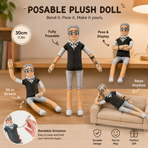 Vente en gros de poupées en peluche personnalisées, poupées en peluche fourrées, jouets en peluche loup anthro personnalisés, jouets de collection pour fans de fourrure, cadeaux de convention - Product Image 2