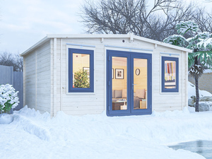 Winter INSULATED Log Cabin Garden Sets Sofa Garden Sheds & Storage en <span class=keywords><strong>bois</strong></span> - Product Image 2