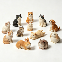 Mini Figuras de Acción de Animales de Resina, Diseño Novedoso, Juguetes de Plástico para Niños