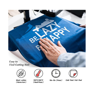 Rouleaux de vinyle à transfert thermique HTV, fer blanc sur vinyle facile à couper et à désherber vinyle HTV pour <span class=keywords><strong>Cricut</strong></span> bricolage T-Shirts vêtements cadeaux - Product Image 1