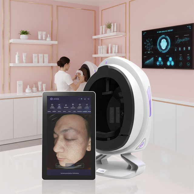 NewFace Professional AI Algorithms Quantitative Analysis 8 Spectral Imaging Technology Hydra Beauty Facial Skin Analysis Machine