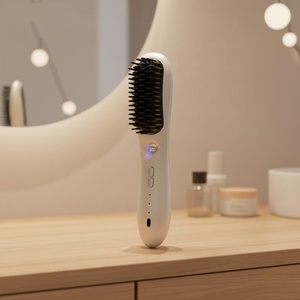 Mini <span class=keywords><strong>Cepillo</strong></span> <span class=keywords><strong>Alisador</strong></span> de Cabello Eléctrico Inalámbrico Recargable por USB con Iones Negativos, Sustituto para <span class=keywords><strong>Tymo</strong></span> - Product Image 2