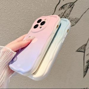 Coque de téléphone rose et bleue en forme de cœur pour iPhone 17, protection intégrale pour 16, coque anti-chute pour 15 - Product Image 6