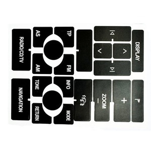Autocollant de réparation de boutons pour Audi A4 B6 B7 A6, panneau radio CD noir, impression numérique personnalisée, adhésif réutilisable - Product Image 5
