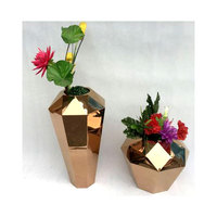 Pot de fleurs jardinière d'angle de jardin support de fleurs Pot de fleurs support en acier inoxydable décoration de la maison Carton extérieur, boîte en papier