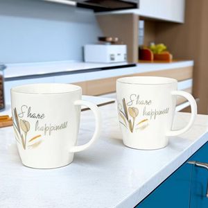 Factory Wholesale Customizable Nordic Style Logo Pattern Stoneware Ceramic <b>Mug</b> Gold Rim <b>Reusable</b> Food Safe Dishwasher Business - Product Image 3