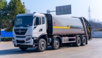 Camion compacteur à chargement arrière Dongfeng Tianjin 8x4 26CBM Diesel Euro 6 pour la collecte et le transfert de déchets municipaux lourds