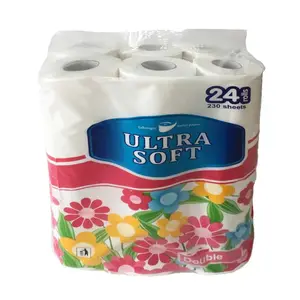 Hot Koop Milieuvriendelijke Merknaam 24 Rolls Toiletpapier Eco Vriendelijke Tissue Bamboe Toiletpapier 2/3 Ply In China