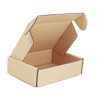 Échantillon gratuit, boîte d'expédition en carton ondulé personnalisée avec logo, boîte en carton coloré pour vêtements, chapeaux, emballage, boîte d'expédition