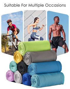 Asciugamano Rinfrescante Estivo ad Asciugatura Rapida con Custodia in Silicone, Colori Multipli, Personalizzabile, Asciugamani Magici per Raffreddamento Istantaneo - Product Image 4