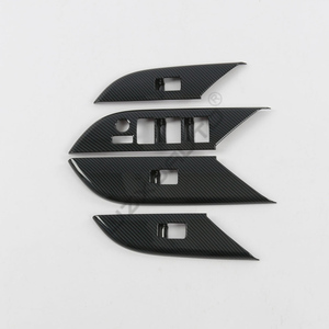 Couvre-interrupteur de fenêtre en fibre de carbone WZXD LHD 2024 2025 pour Fortuner - Product Image 4