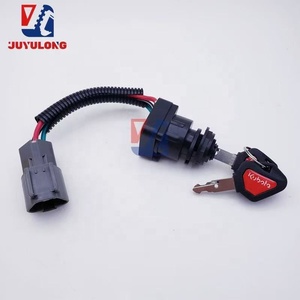 JUYULONG pour interrupteur d'allumage d'excavatrice <span class=keywords><strong>Kubota</strong></span> U15 20 30 35 KX155 161 interrupteur à clé de démarrage serrure de porte électrique - Product Image 4
