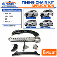 Kit Riparazione Catena Distribuzione Motore Turbo 1.5T Chery E4T15 SQRE4T15 con Tenditore e Guida Ingranaggio per Tiggo 5, Tiggo 7, Arrizo 7 - Ricambi Auto