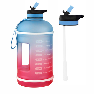 Passer <span class=keywords><strong>la</strong></span> commande directement 2.5l/demi gallon 64 oz <span class=keywords><strong>motivation</strong></span> bouteille d'eau avec de <span class=keywords><strong>la</strong></span> paille givré - Product Image 2