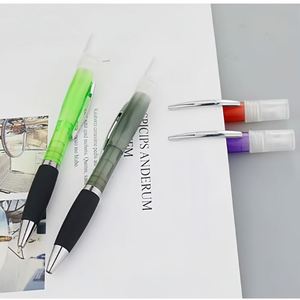 Stylos à bille promotionnels en plastique avec grip en silicone souple et design pulvérisé, personnalisation du logo pour cadeaux promotionnels - Product Image 3