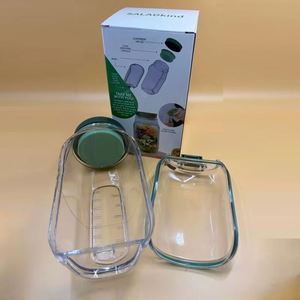 Recipiente para Ensaladas de Plástico con Apertura Lateral y Logotipo Personalizado, Ecológico y Reutilizable para Comidas Frescas para Llevar - Product Image 5