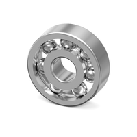 Micro-roulement ouvert pour mini-tour et broyeur à café, boutons de réglage, simple rangée, 602ZZ MR62, en acier GCR15 C3, graissé, 2x8x3mm