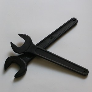 Heavy Duty Single End Open End Wrench 1 1/4 In Metric Hex Industrial Grade Tool Steel Blackened Surface - Product Image 2