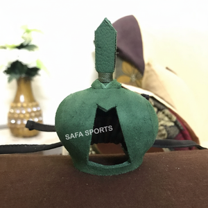 Capucha de cuero árabe y holandés personalizable de alta calidad OEM para caza de cetrería - Product Image 1