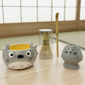 Juego de Matcha Japonés Personalizado de Cerámica Hecha a Mano por Fabricante OEM, Tazón de Cerámica para Matcha, Soporte para Batidor - Product Image 1