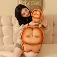 Ensemble de peluches lapin mignon 'Toast Croustillant' Kawaii, comprenant un oreiller lapin 'Toast Brûlé', une poupée et un porte-monnaie, jouet en peluche ultra doux, cadeau