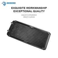 Radiateur de refroidissement par eau pour processeur Socooler 240S-8 240 mm en aluminium avec roulement à billes pour boîtier d'ordinateur