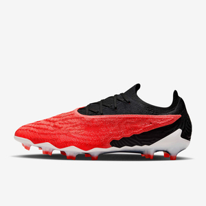 Lace Up Low <b>Ankle</b> Soccer Cleats Cyan <b>White</b> Gradient Knit Upper With Pink Studs Firm Ground Football <b>Boots</b> - Product Image 4