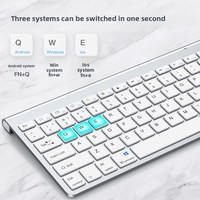 Ensemble clavier et souris sans fil 108 touches mini à commutateurs ciseaux USB pour ordinateurs portables et de bureau - Conception ergonomique 1600 DPI en stock