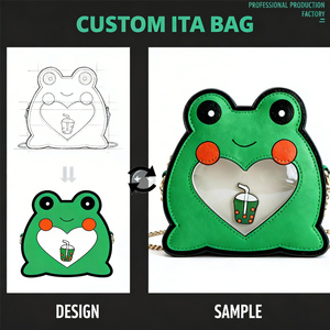 Wholesale Custom Ita Bag <b>Backpack</b> <b>Clear</b> Heart Window Crossbody Women's Shoulder Bags Designer Handbags Famous Brands - Product Image 2