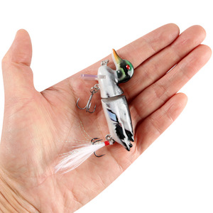 70mm 11g flotante dos secciones pesca pato Topwater señuelo - Product Image 1