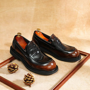 Bottes de cheville rétro pour homme 2025, style chevalier, marron, avec semelles épaisses et douces, pour printemps, automne/hiver, modèles de bottes longues - Product Image 2