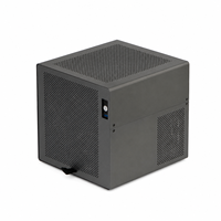 Boîtier NAS Scorpio Mid Tower 4 baies en aluminium, mini MATX ITX, avec échange à chaud, châssis de serveur domestique avec backplane SATA, alimentation SFX
