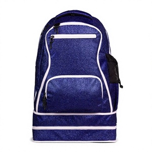 Sac à dos en polyester multicolores avec paillettes violettes, broderie LOGO, bordure blanche, nom personnalisé, sacs pour enfants, équipe de cheerleaders, danse - Product Image 5