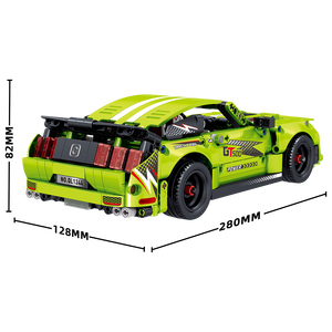 مبنى من ZHEGAO بناية بناية فنية للسيارة من مجموعة طوب بلاستيك للأطفال والكبار - Product Image 2