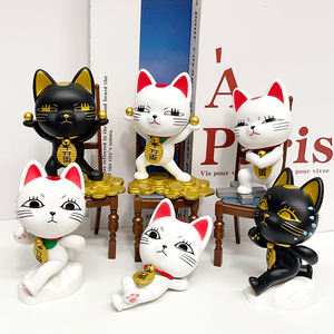 6 pièces/ensemble 10cm japonais <span class=keywords><strong>Anime</strong></span> Figurine Fortune <span class=keywords><strong>chat</strong></span> dessin animé <span class=keywords><strong>Anime</strong></span> PVC Figure Mini figurine - Product Image 6