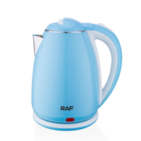 Bouilloire électrique en acier inoxydable RAF R.7838, 2,0 L, intérieur sans BPA, chauffage rapide 2000 W, base pivotante à 360 degrés